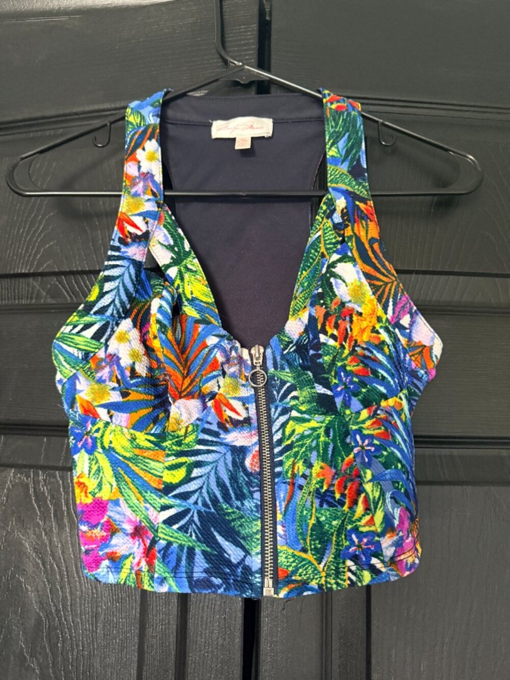 🌺 Marilyn Monroe Tropical Hawaiian Bustier Top Small Resort Vacation Pin Up